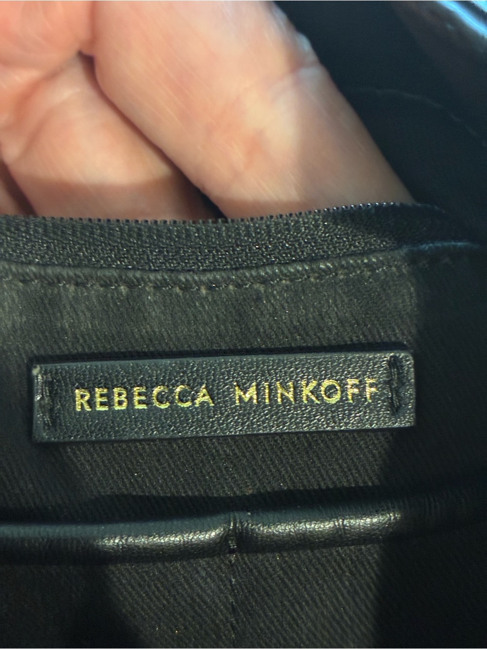 Rebecca Minkoff Black Pebbled Leather Shoulder Bag - Picture 8 of 8